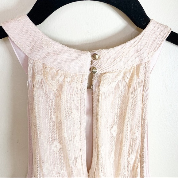 ASTR Blush Pink Lace Overlay Shift Dress Size S - Picture 7 of 9